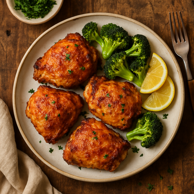Air Fryer Chicken Thighs - delicious Canadian chicken recipe
