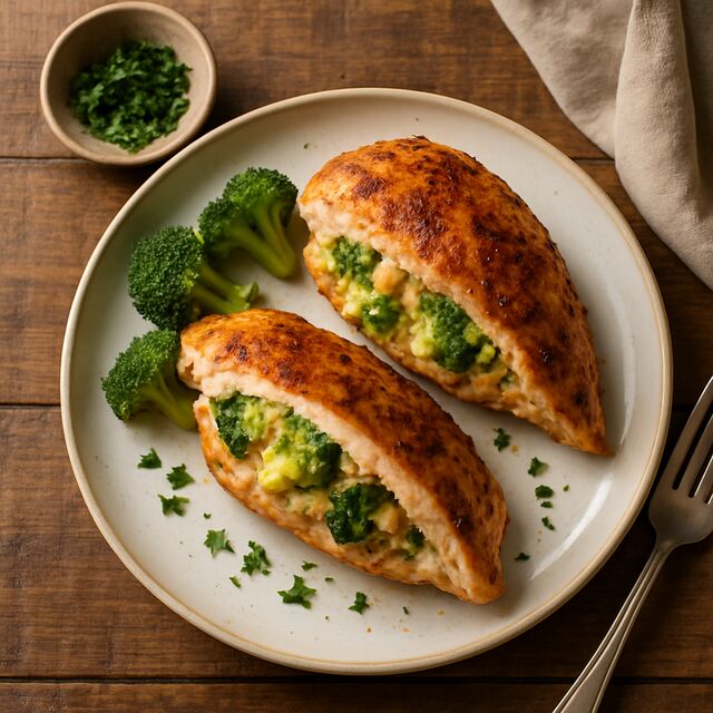 Broccoli Cheese Stuffed Chicken Breast - delicious Canadian chicken recipe