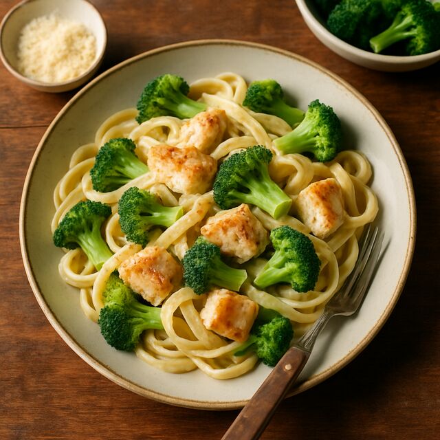 Broccoli Chicken Alfredo - delicious Canadian chicken recipe